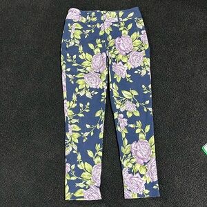 rag & bone women’s floral print straight leg, ankle pants size 6